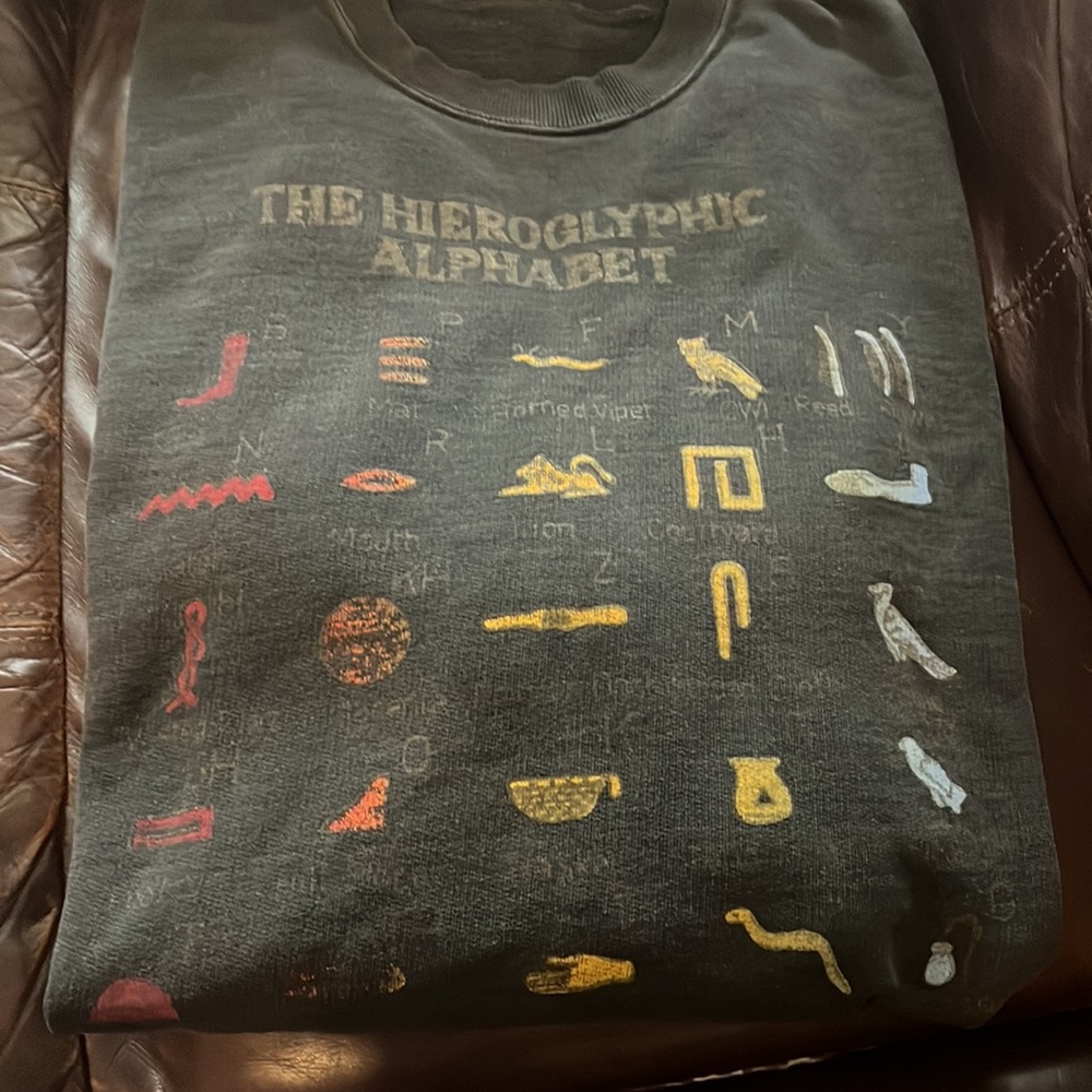 Vintage Hieroglyphics Crewneck Sweatshirt size Large